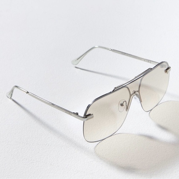 Anthropologie AIRE Venatici Silver Aviator Sunglasses main image 4
